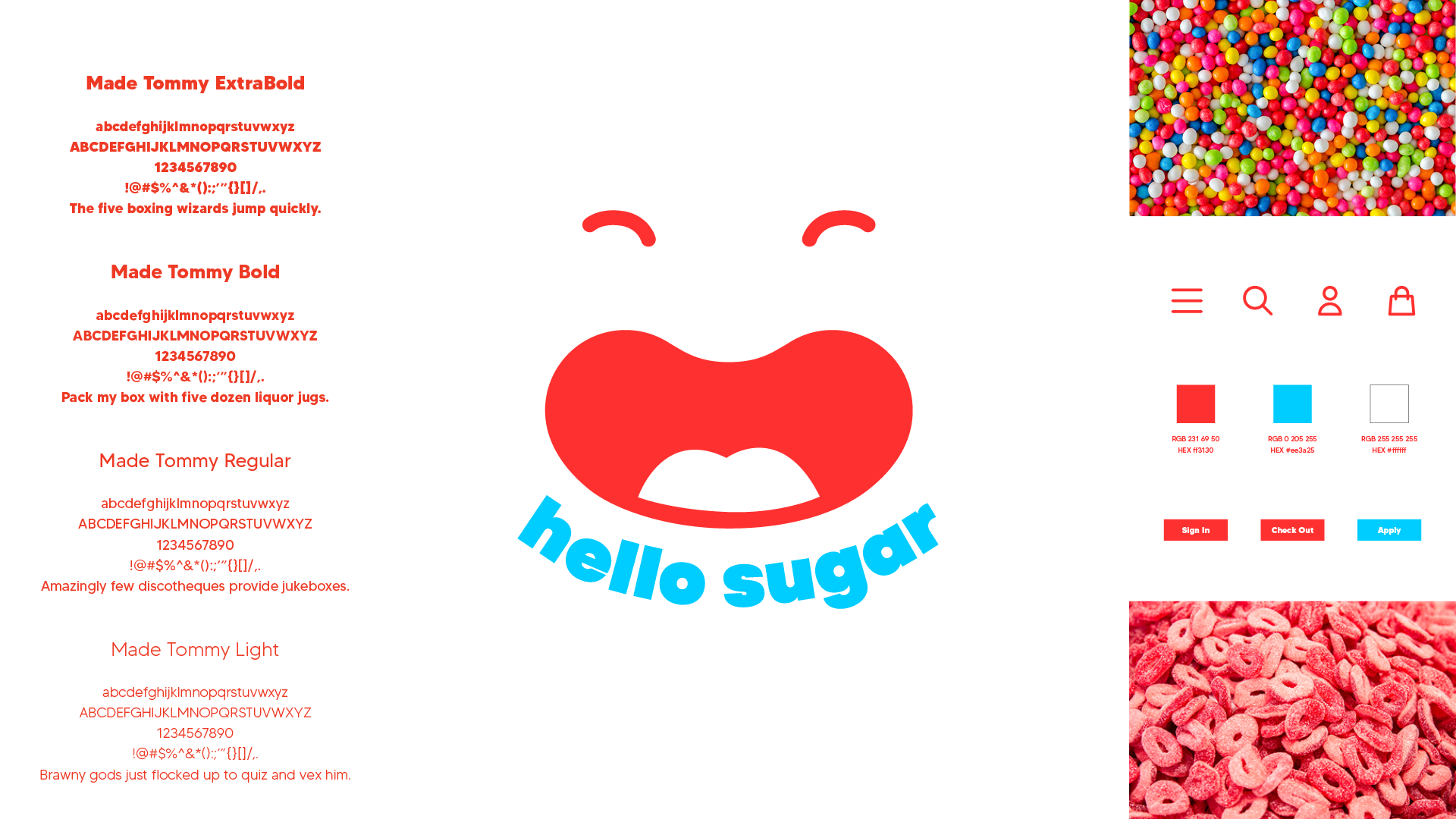 Hello Sugar project brand design